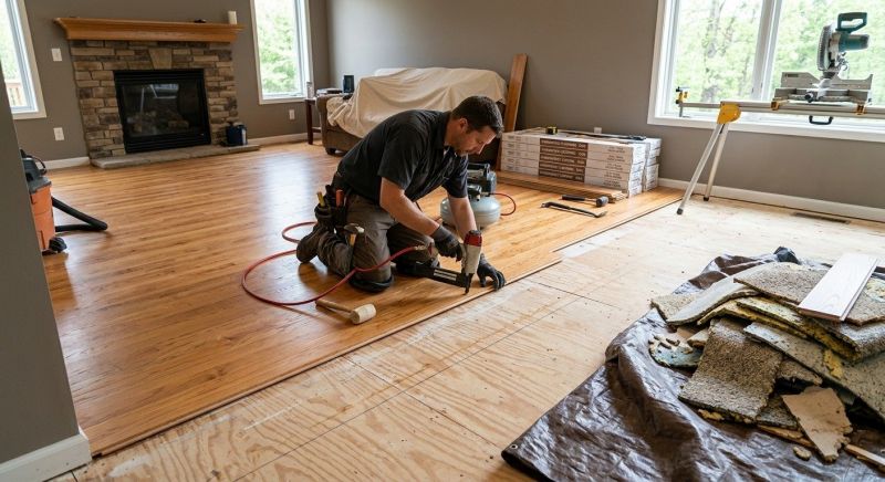 Wood Floor Replacement in Iredell County, NC