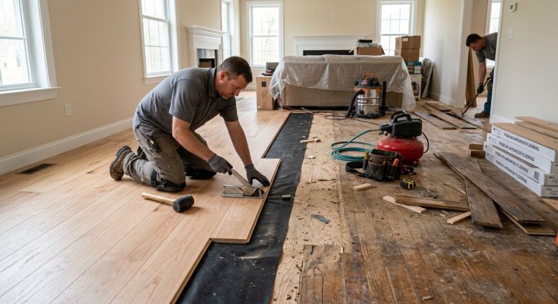 Wood Flooring Replacement in Davie County, NC