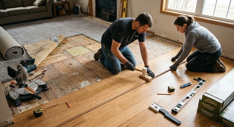 Bamboo Flooring Installation in Statesville, NC