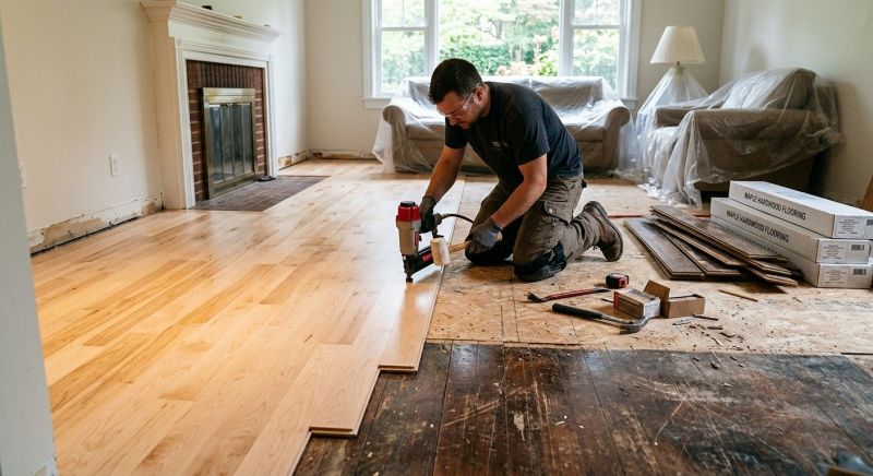 Maple Flooring Installation in Catawba County, NC