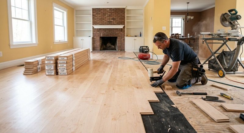 Maple Flooring Installation in Catawba County, NC