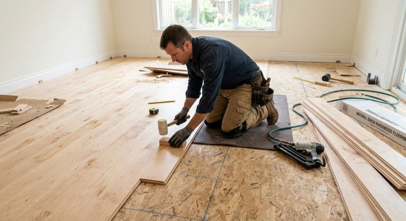 Maple Flooring Installation in Union Grove, NC