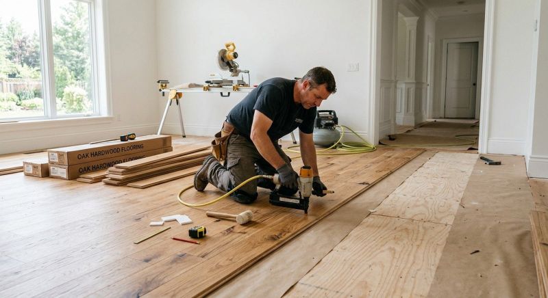Oak Floor Installation in Catawba, NC