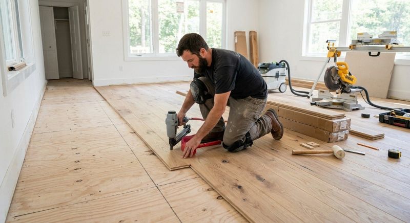 Oak Floor Installation in Conover, NC