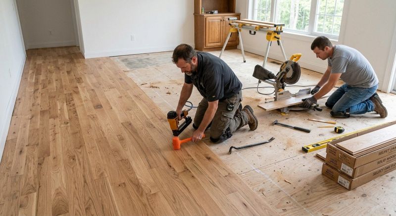 Oak Floor Installation in Conover, NC