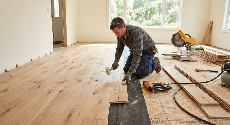 Oak Floor Installation in Harmony, NC