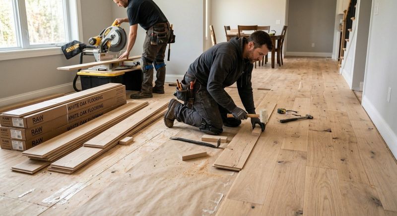 Oak Floor Installation in Hickory, NC