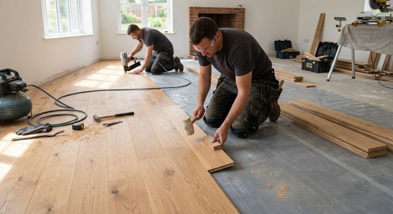 Oak Floor Installation in Mocksville, NC