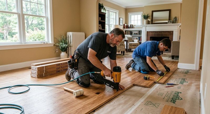 Oak Floor Installation in Newton, NC