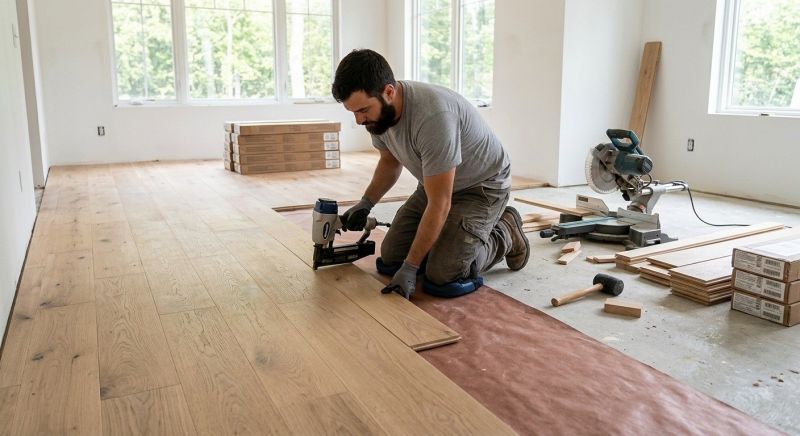 Oak Floor Installation in Wilkesboro, NC