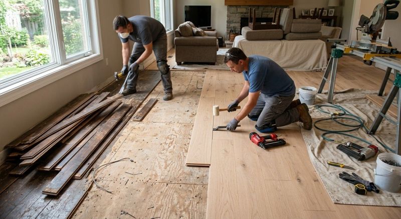 Oak Floor Replacement in Statesville, NC