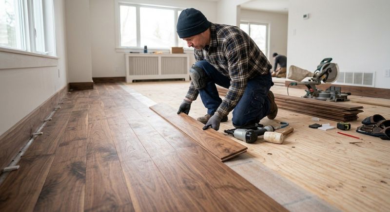 Walnut Flooring Installation in Statesville, NC