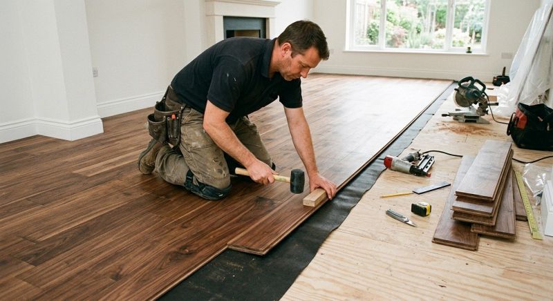 Walnut Flooring Installation in Statesville, NC